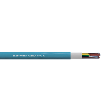 14 AWG 2C Bare Copper Unshielded PVC N1VV-K 0.6/1 KV Industrial Low Voltage Cable