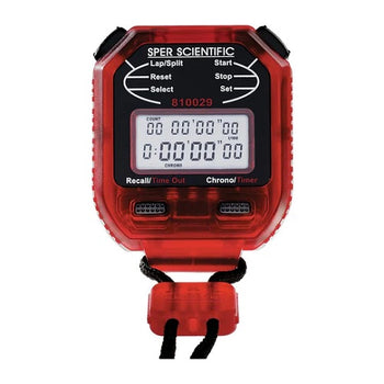 8 Lap Memory Stopwatch Red 810029R