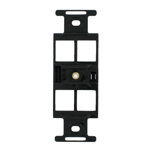 4-Port QUICKPORT Duplex Type 106 Insert Black 41087-QEP