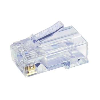 Standard Cat5e Unshielded RJ45 Modular Plugs Blue Tint S45-1000 (100pcs/4Jar)