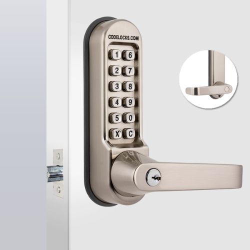Stainless Steel Heavy Duty Code Free Mechanical Tubular Latch With Key Override and Back to Back Tubular Latch with Key Override