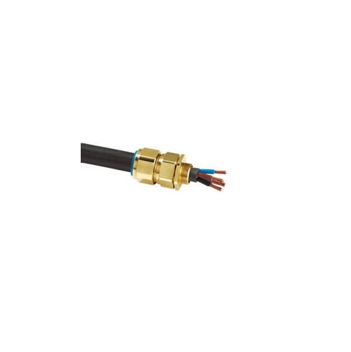 63S Gland CW Brass Steel Locknut CMP Armoured Rubber Sheathed Cable