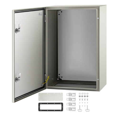 NEMA Steel Enclosure 24 x 16 x 10'' Electrical Box with Mounting Plate