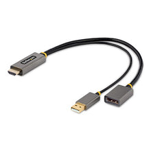 1ft (30cm) HDMI to DisplayPort Adapter Cable Active 4K 60Hz HDMI 2.0 to DP 1.2 Converter