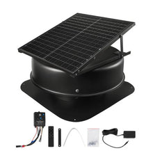 50W 3000 CFM High Airflow Solar Roof Attic Exhaust Fan with Smart Thermostat Remote Control