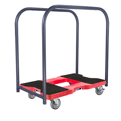 Snap-Loc Industrial Strength E-Track Panel Cart Red Dolly SL1500PC4R