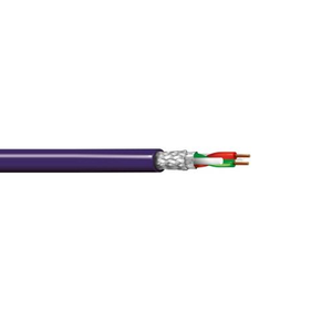 22 AWG 2C Solid Tinned Copper Shield PE Al Foil Braid LSZH 300V Profibus DP Cable