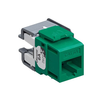 Cat 6A QUICKPORT Jack Green 6110G-RV6