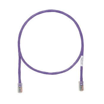 8' 24 AWG Violet Cat 6A UTP Solid Patch Cord UTP6AX8VL