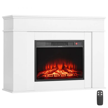 43-Inch 1500W 5120BTU Freestanding Electric Fireplace Stove Heater with Mantel White