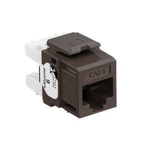 Cat 6 QUICKPORT Jack Brown QUICKPACK 61110-RB6