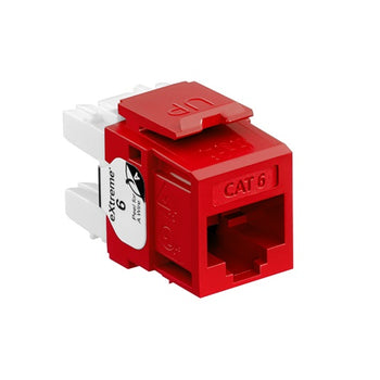 Cat 6 QUICKPORT Jack Crimson QUICKPACK 61110-RC6