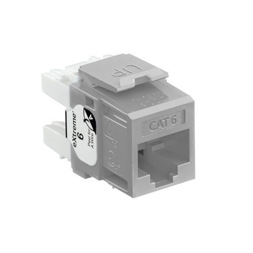 Cat 6 QUICKPORT Jack Gray QUICKPACK 61110-RG6