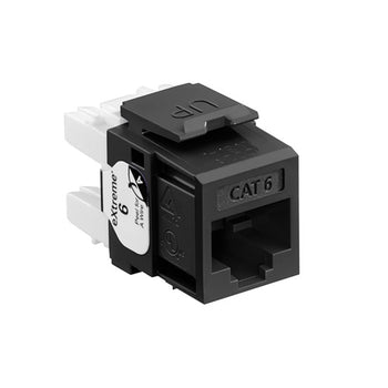 Cat 6 QUICKPORT Jack Black QUICKPACK 61110-RE6