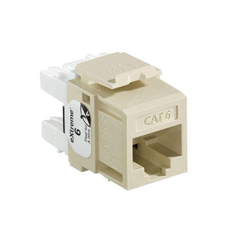 Cat 6 QUICKPORT Jack Ivory QUICKPACK 61110-RI6