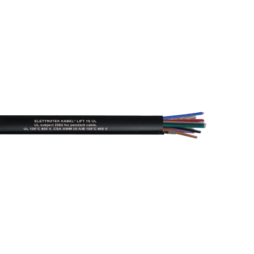 16 AWG 8C Stranded Bare Copper Unshielded PVC LIFT-1S UL Pendant Cable