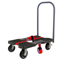 All Terrain E-Track Push Cart Dolly 1500Lbs Capacity Black SL1500P6B