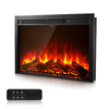 28.5 Inch Electric Fireplace Insert Wall-Mounted Recessed Heater 750W/1500W with Remote Control