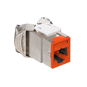 Cat 6 Shielded QUICKPORT Jack Orange 61SJK-RO6