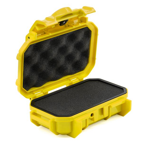 Waterproof Compact Carry With Foam Insert Micro Case Yellow And Standard Latches Electronic Racks And Boxes Enclosure SE52F,YL