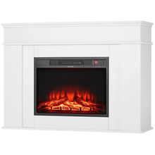 43-Inch 1500W 5120BTU Freestanding Electric Fireplace Stove Heater with Mantel White