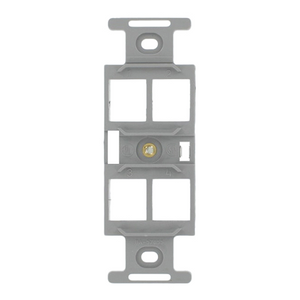 4-Port QUICKPORT Duplex Type 106 Insert Gray 41087-QGP