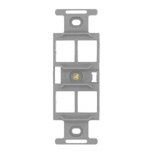 4-Port QUICKPORT Duplex Type 106 Insert Gray 41087-QGP
