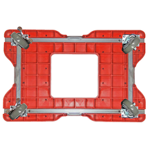 Snap-Loc Industrial Strength E-Track Panel Cart Red Dolly SL1500PC4R