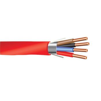 18/4C FPLP Solid PVC Plenum Shielded 75C Fire Alarm Cable 300V