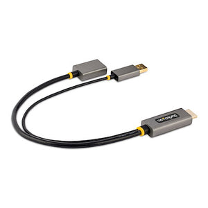 1ft (30cm) HDMI to DisplayPort Adapter Cable Active 4K 60Hz HDMI 2.0 to DP 1.2 Converter