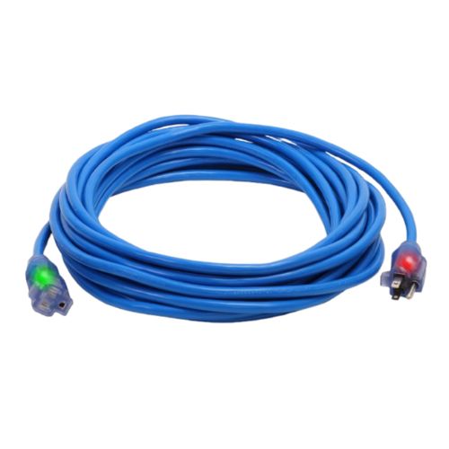 50FT 10/3 SJTW Cold Weather Extension Cord With CGM Blue