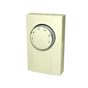 120 - 277V Mechanical Thermostat Single Pole Almond