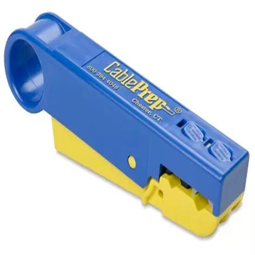 Yellow and Blue Super CPT Cable Stripping Tools With 6&59 and 7&11 Cartridges Installed SCPT-6591