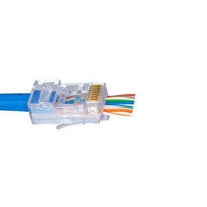 ProSeries Cat5e Unshielded with Cap45 Pass-Through RJ45 Modular Plugs S45-1501P (50pcs/5Clamshell)