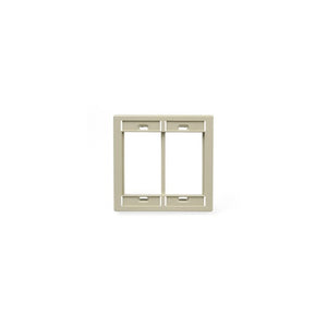Dual-Gang MOS Wallplate Ivory 41290-DMI