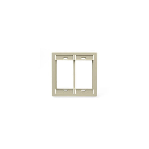 Dual-Gang MOS Wallplate Ivory 41290-DMI