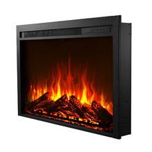 40 Inch Electric Fireplace Insert Wall-Mounted Recessed Heater 750W/1500W with Remote Control