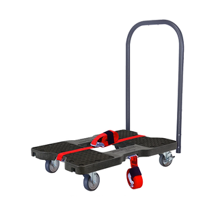 Snap-Loc General Purpose E-Track Push Cart Black Dolly SL1200P4TB