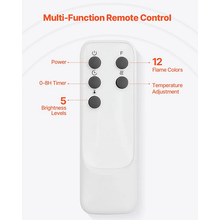 65.5-Inch 1500W 5120BTU Freestanding Electric Fireplace Stove Heater with Mantel White