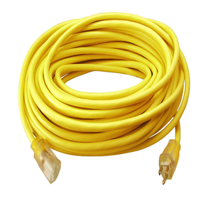 50"Ft 12/3 SJTW Yellow Extension Cord Outdoor Power Light Indicator 2588SW0002 (Pack Of 6)