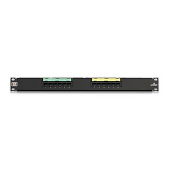 Cat 6 Flat Universal Patch Panel 12-Port 69586-U12