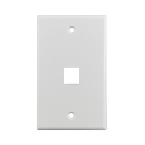 1 Port Standard Single Gang Ul White Keystone Wall Plate S45-3201W (Pack of 120)