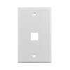 1 Port Standard Single Gang Ul White Keystone Wall Plate S45-3201W (Pack of 120)