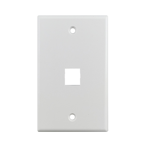 2 Port Standard Single Gang Ul White Keystone Wall Plate S45-3202W (Pack of 120)