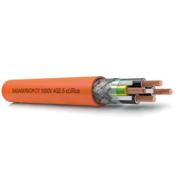 1 AWG 4C Gnd Flexible Bare Copper Shielded Servo Cables CY UL/CSA 1000V