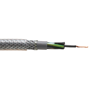 0.75mm 3C Bare Copper Shielded Galvanised Steel Braid PVC 300/500V Controlflex SY Flexible Cable