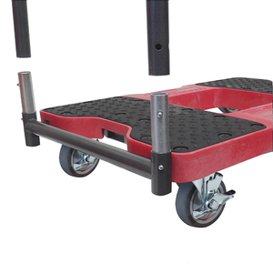 Snap-Loc General Purpose E-Track Push Cart Red Dolly SL1200P4TR