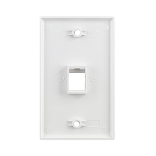 1 Port Standard Single Gang Ul White Keystone Wall Plate S45-3201W (Pack of 120)