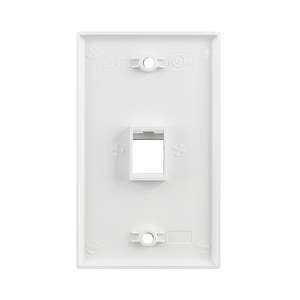 1 Port Standard Single Gang Ul White Keystone Wall Plate S45-3201W (Pack of 120)