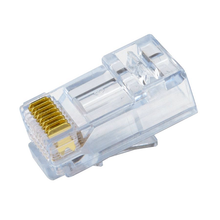 Cat5e Unshielded Pass Through RJ45 Modular Plugs S45-1501 (50pcs/6Clamshell)